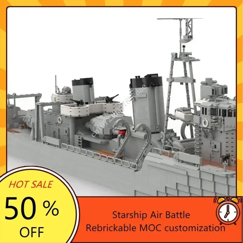 Naval Military Aircraft Carrier Destroyer battleship Military warship Series Model Custom Puzzles birthday toys Christmas gift