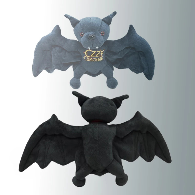 Novo 25cm engraçado ozzy osbourne bat brinquedo de pelúcia jogo animação em torno de alta qualidade presente de aniversário das crianças presente do dia dos todos os santos