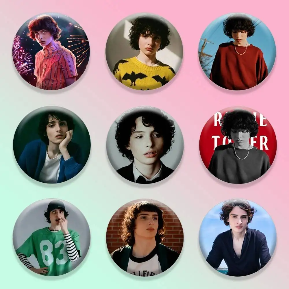 

Cool F-Finn W-Wolfhard-FW 25 32 44 58 75mm Badges Personalized Round Brooches Pins Accessory
