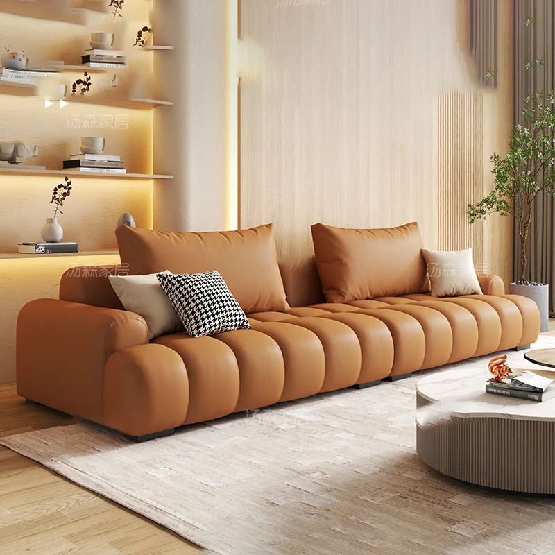 Sectional Modern Leather Sofa Luxury Lounge Lazy Recliner Living Room Sofas Nordic Bedroom Divani Da Soggiorno Home Furnitures