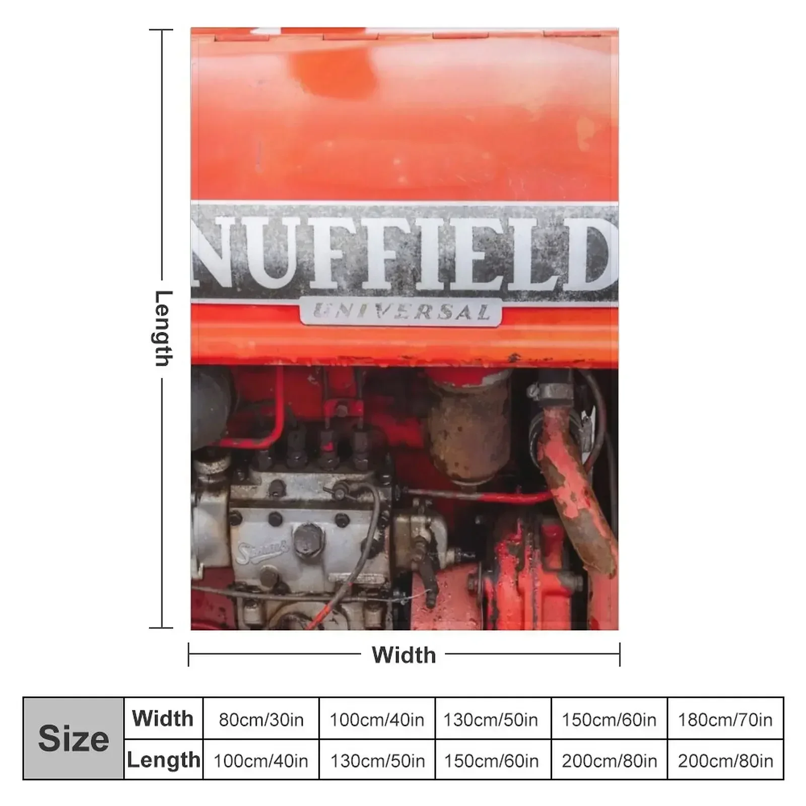 Vintage Nuffield Tractor Badge Throw Blanket for winter Blankets For Bed Blankets