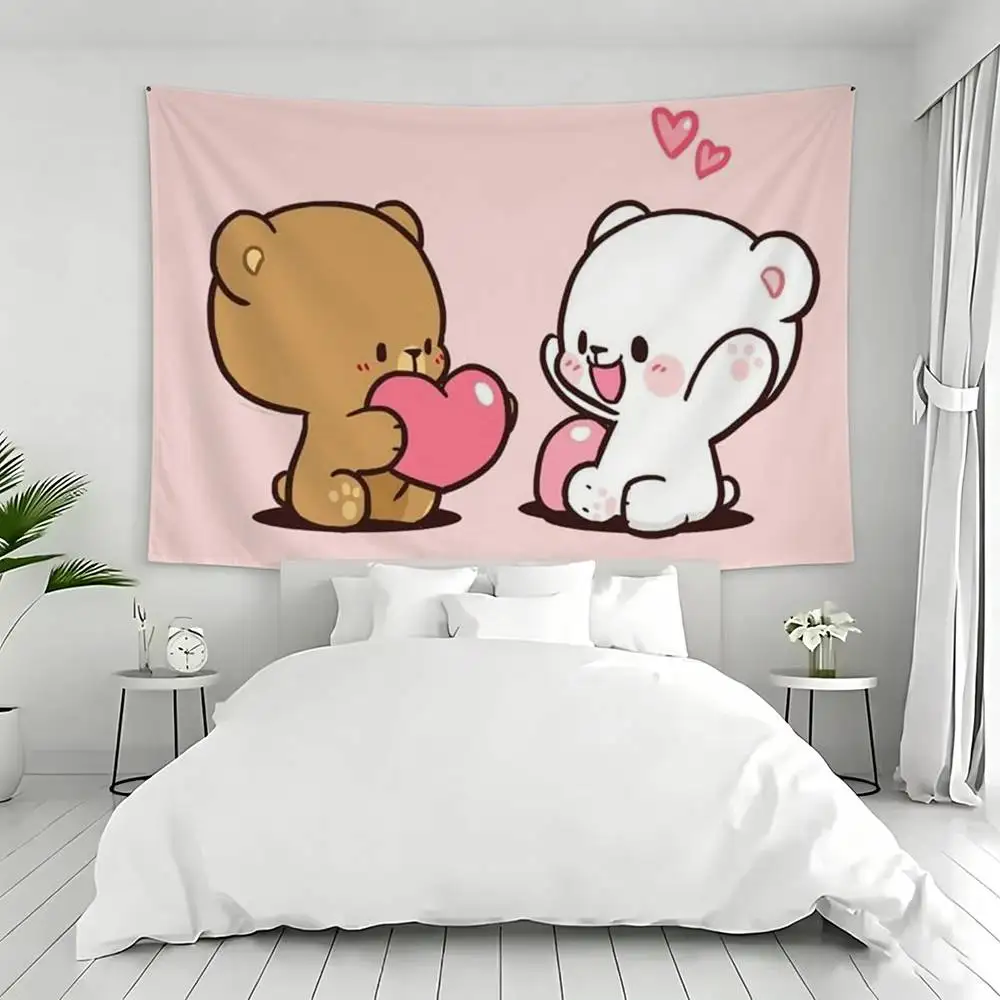 M-Milk M-Mocha Flag Outdoor Decorations for Bedrooms Home Decor Items Decoration Banners