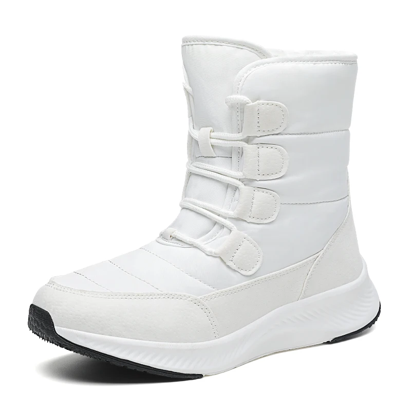 

Minus 30-Degree High-Top Cotton Shoes for Women Northeast Fleece-Lined Thickeneded Warm 41 Thick-Soled Non-Slip Large Cotton Snow Boots Size 42