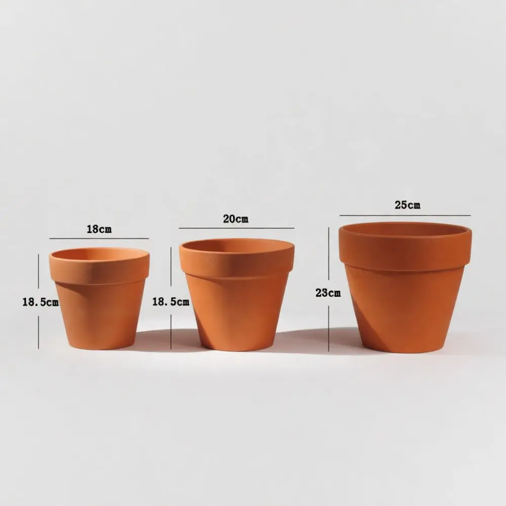 Breathable Clay Succulent Planter Small Terracotta Flower Pot Ceramic Round Container For Home Office Garden Ornament