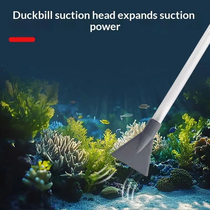 Fish Tank Siphon Cleaner Pump Portable Aquarium Water Changer No Spill Design for Home Aquarium Hobbyists Small Large Tanks