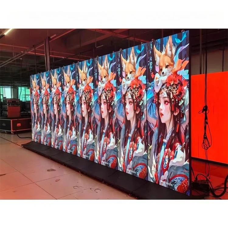 Portable Foldable Led Poster Display P1.8 P2 P2.5 Ultra Thin Led Video Wall Display 640*1920mm Standing LED Poster Screen