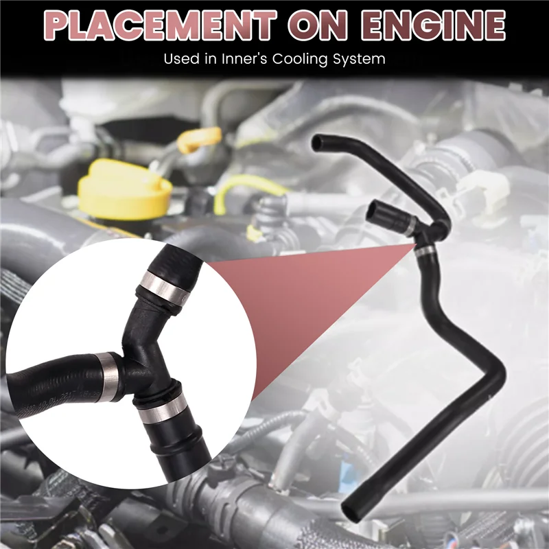 

A58X-5Pcs/Set Car Radiator Cooling System Hose 1754838 7M51-8274-JC For Ford Focus 2012-2018 Coolant Water Pipe 7M51-8274-JB