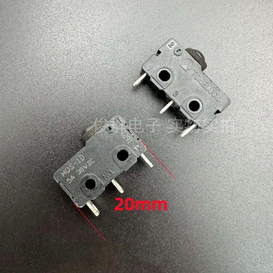 10pcs/ MQS-1D vacuum cleaner 3-foot dustproof micro switch 5A30V mushroom head stroke limit