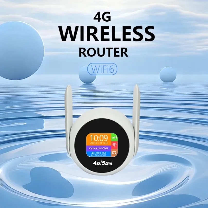 6 Wireless SIM Card Slot 4G LTE Router WiFi Router with Ethernet Port,Portable Pocket Mobile Hotspot for Home Travel Outdoor Use