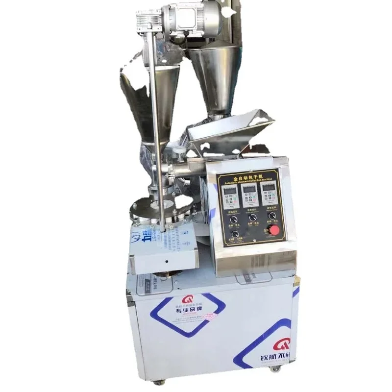 

Commercial Steamed Stuffed Bao Bun Filling Machine Automatic Baozi Xiaolongbao Soup Dumpling Nepali Momo Dumpling Making Machine