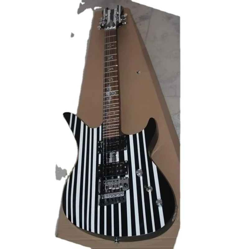 

STLF Weifang 6 String Stripe Electric Guitar in Black Colour