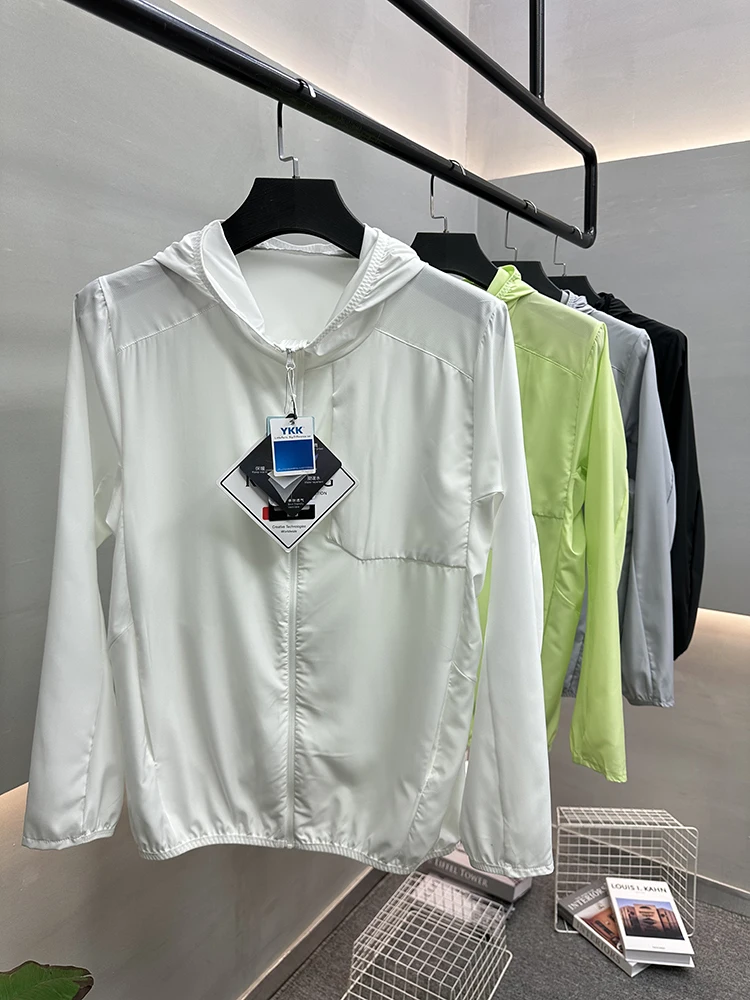 

Мужская легкая эластичная куртка для активного отдыха с защитой от солнца, повседневная спортивная, весенне-летняя, тонкая, приталенного кроя, в городском стиле, с длинными рукавами
