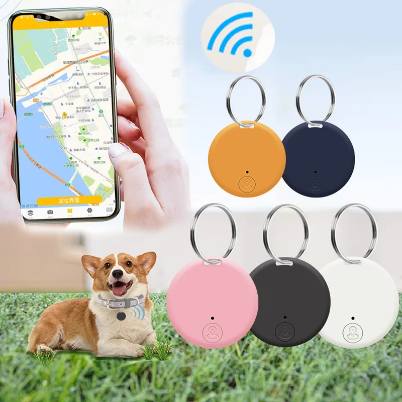 

Mini GPS Locator AntiLost Alarm Wallet Keychain Smart Tag Bluetooth-Compatible Tracer Keychain Dog Pet Child Tracker Key Finder