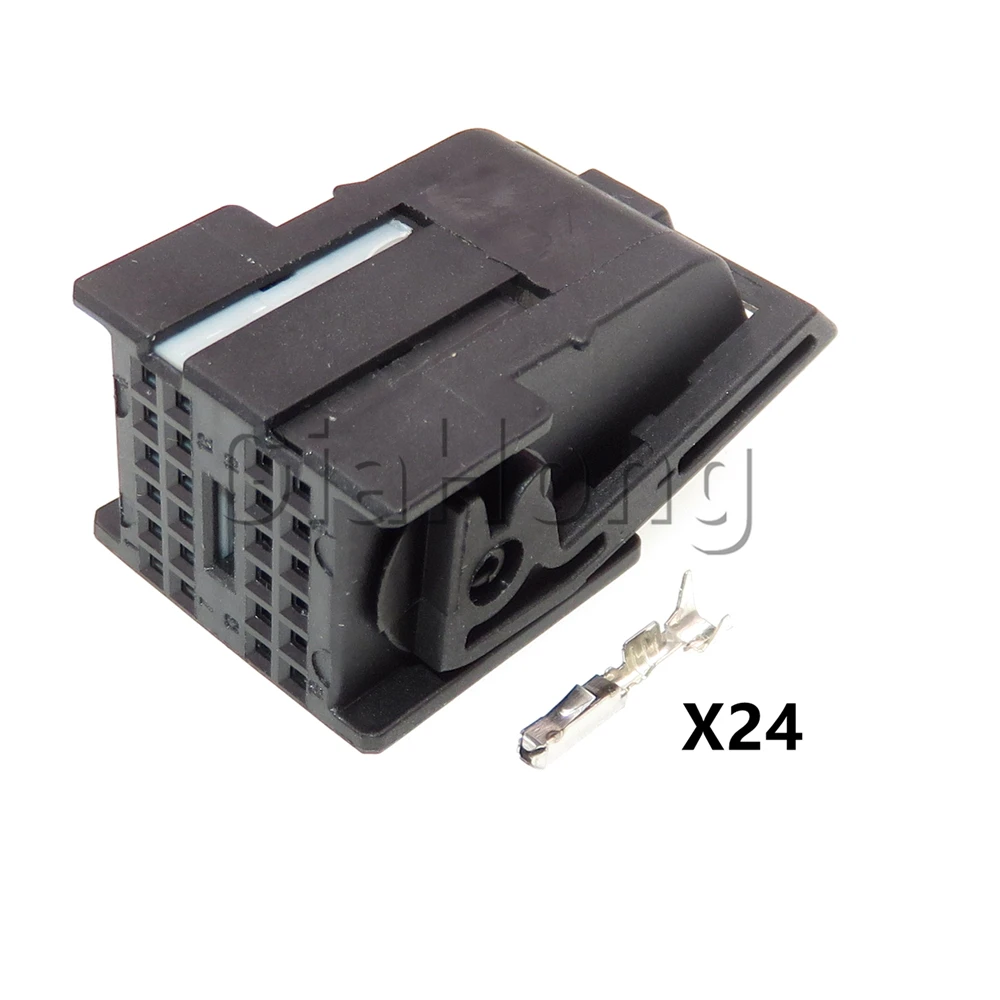 1 Set 24 Ways 967285-1 AC Assembly High Quality Black Car Connector Automobile Low Power Socket Unsealed Replacement Plug