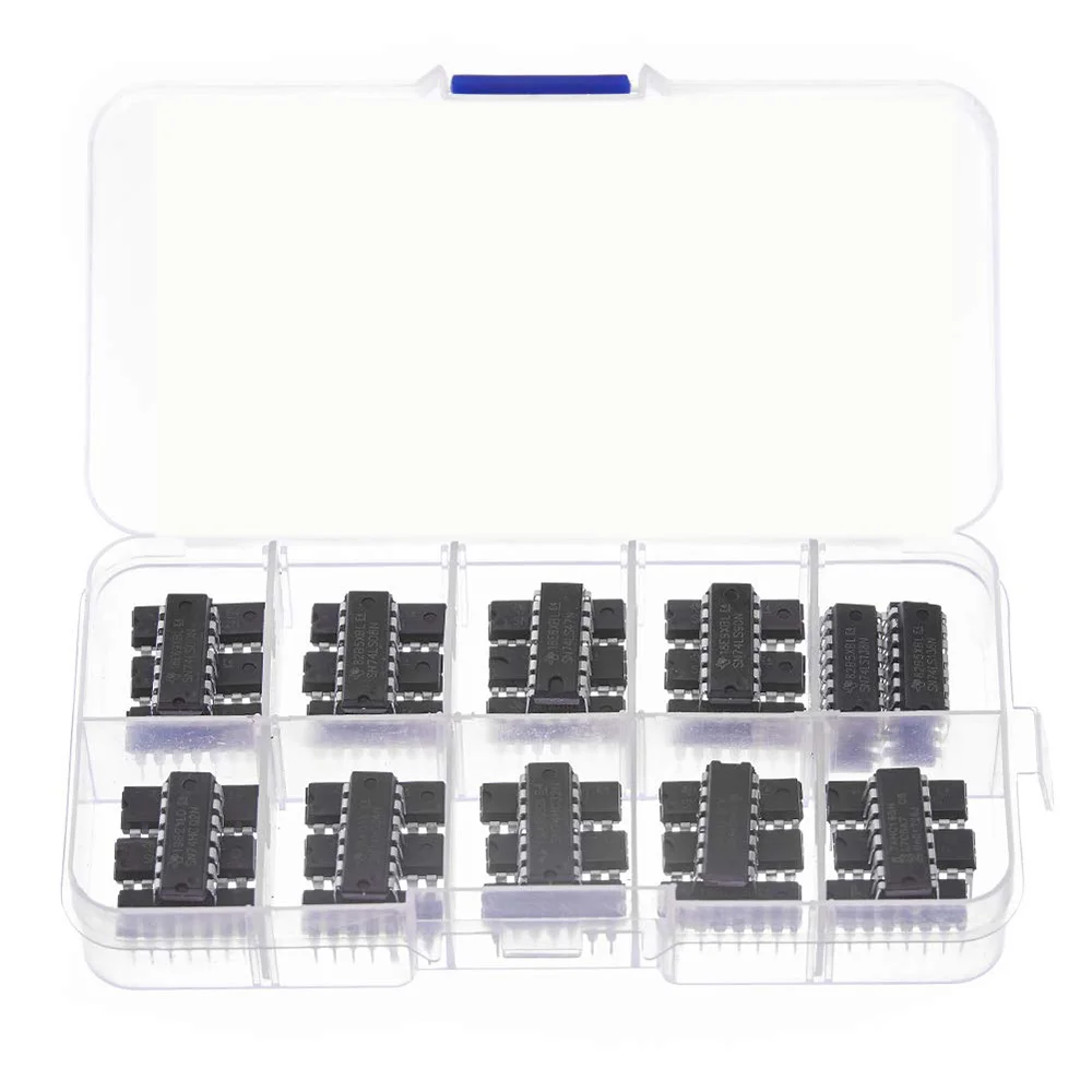 40Pcs(20Pcs 74HCxx+20Pcs 74LSxx) Series IC Assortment Kit Digital Integrated Chip