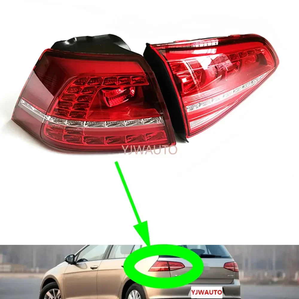 For Volkswagen VW Golf 7 2013-2017 Taillights Car Tail lamp Reverse Park lamp Shell Brake Lamp Rear Turn Signal Light Assembly