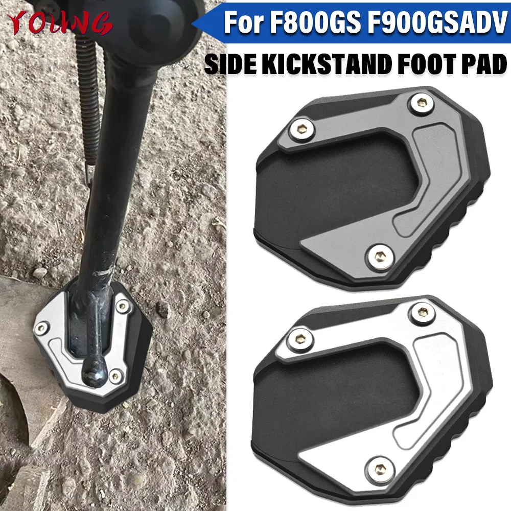 For BMW F800GS F900GSADV F 800 GS F 900 GS Adventure 2024 2025 New Motorcycle CNC Kickstand Side Stand Enlarger Extension Pad
