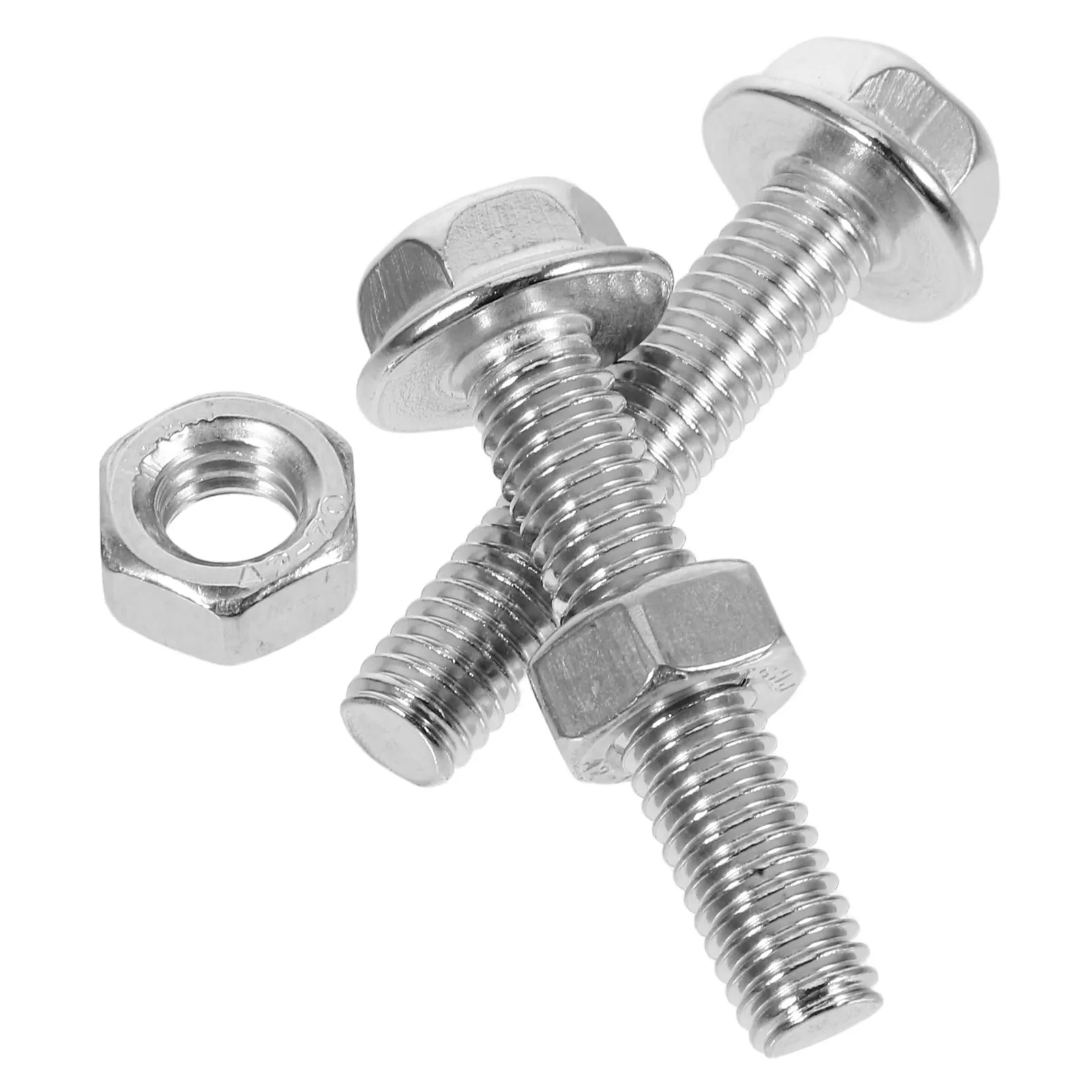 2Sets Stainless Steel Hexagon Socket Head Bolts Nuts Set Stable Connection Multi Directional Fastening Hardware Repair Kit
