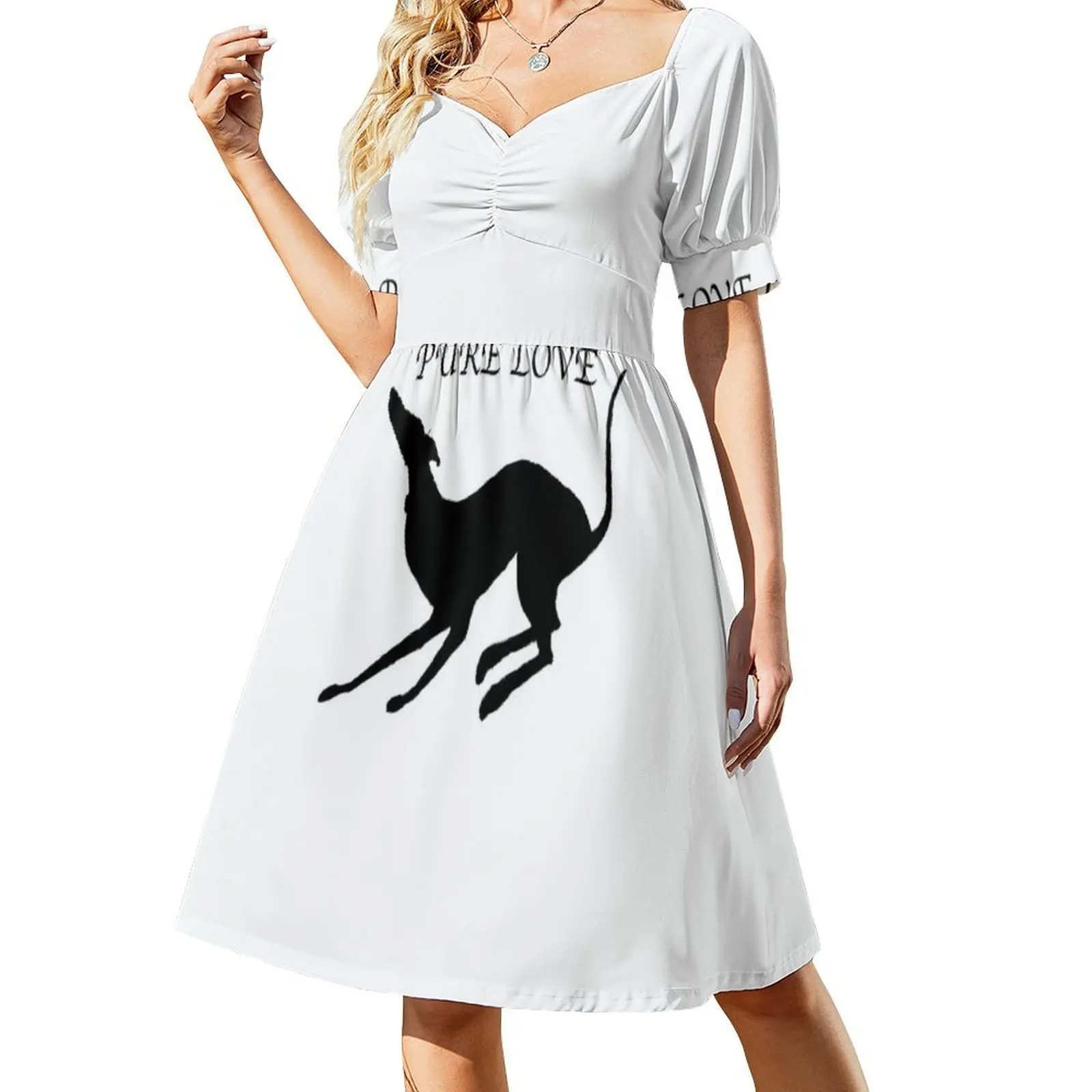 فستان السلوقي G707 على الطراز الكوري للنساء فستان كاجوال أنيق للحفلات أو الارتداء اليومي عيون تبدو السلوقي الوبت مان الأفضل