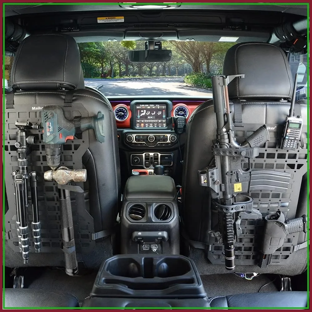 

Tactical Rigid Molle Insert Panels for Car Seat Back Organizer, 21.6" H x 13" W, 2 Pack