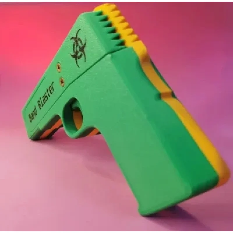 3DPrint 창의적이고 간단한 어린이7연속 화재 고무줄 총 장난감