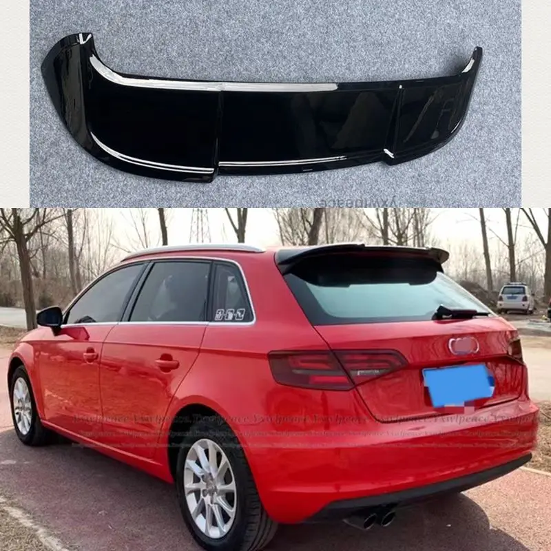 

For Hatchback Audi A3 Roof Spoiler 2014 -2018 ABS Plastic Unpainted Color Rear Trunk Lip Spoiler Body Kit Accessories