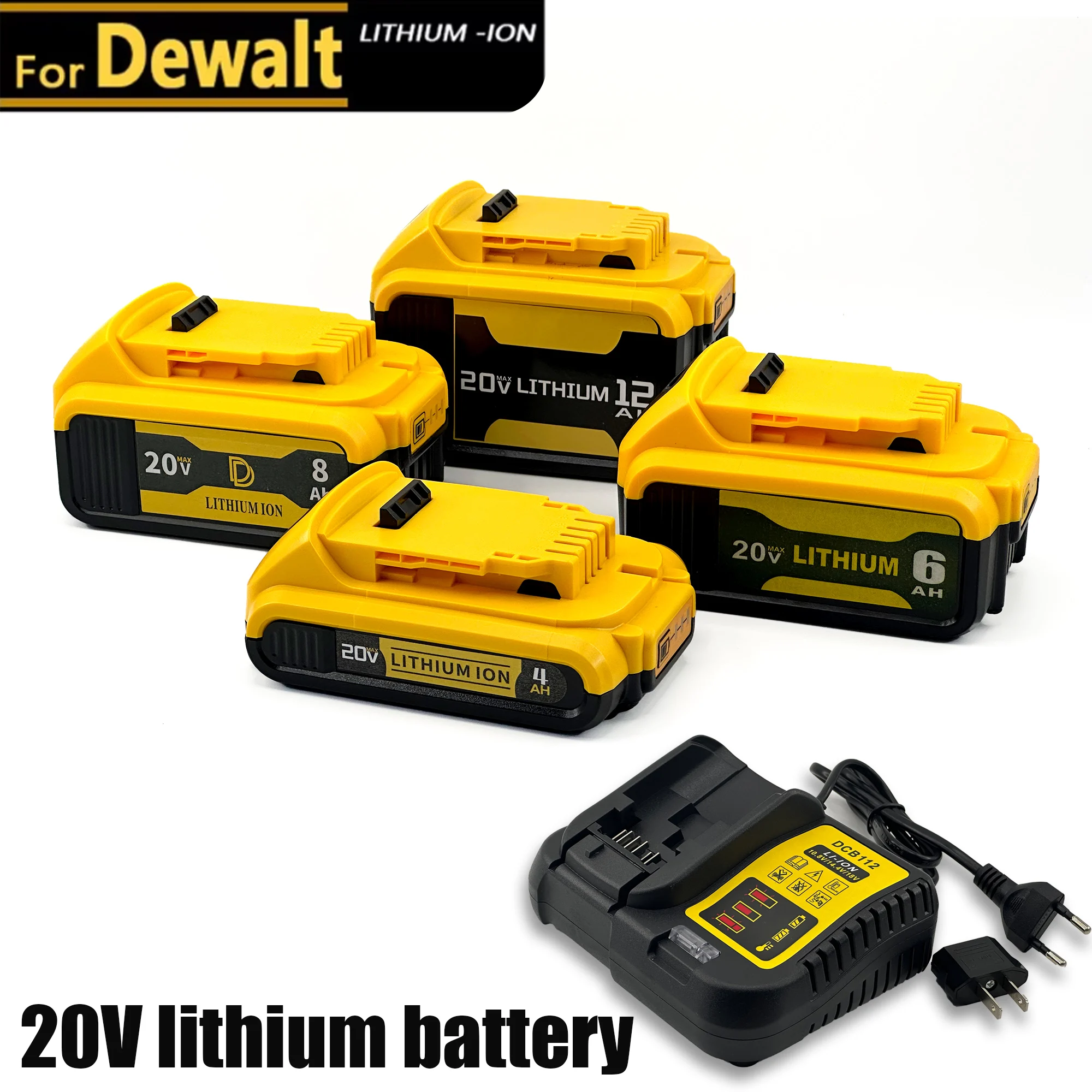 

Original for DEWALT 20v/60V battery DCB606 DCB609 DCB182 DCB205 DCB206 DCB209 power tool 18V battery 4.0/6.0/8.0/12Ah battery