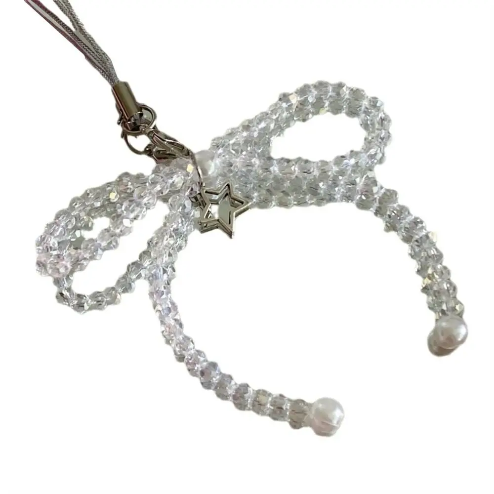 

Kawaii Phone Charms Bead Phone Pendant Sweet Girl Butterfly Y2K Phone Lanyard Pink Bow Ins Korea Cellphone Chain Schoolbag