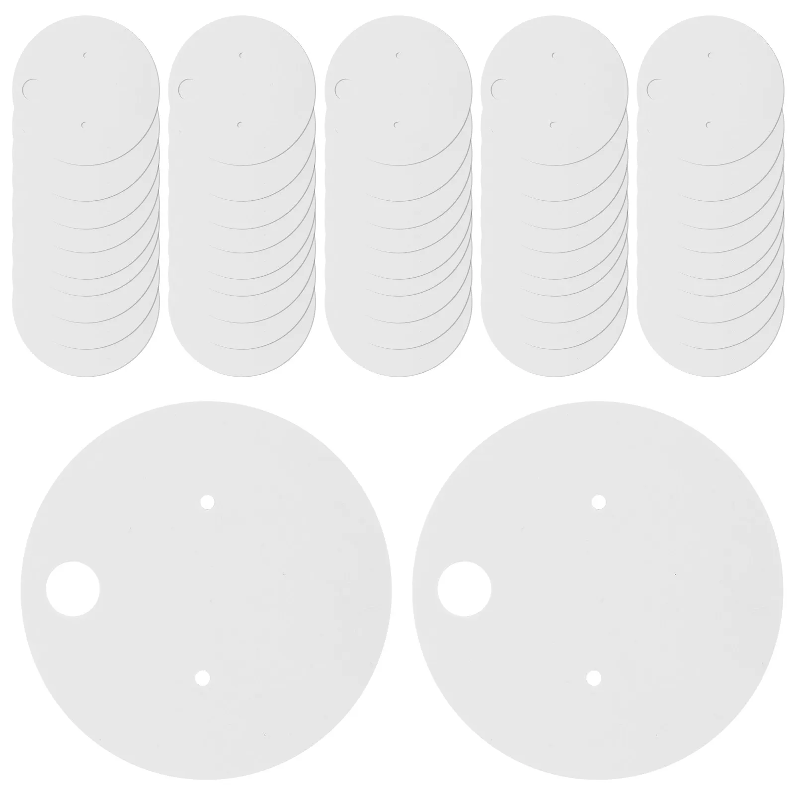 

100Pcs Kraft Paper Earring Cards Vintage Style Jewelry Display Cards for Earrings Studs Small Craft Holders Packaging