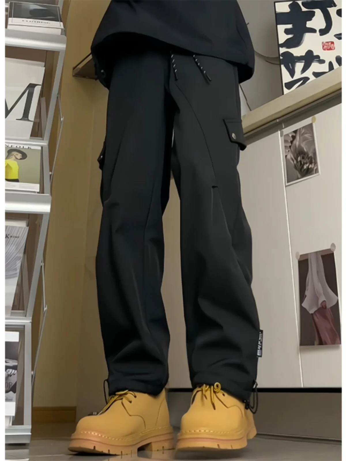 

American Sle Spring Autumn Men's Boots Functional Faion Large Size Paratrooper Workwear Trousers Casual Pants