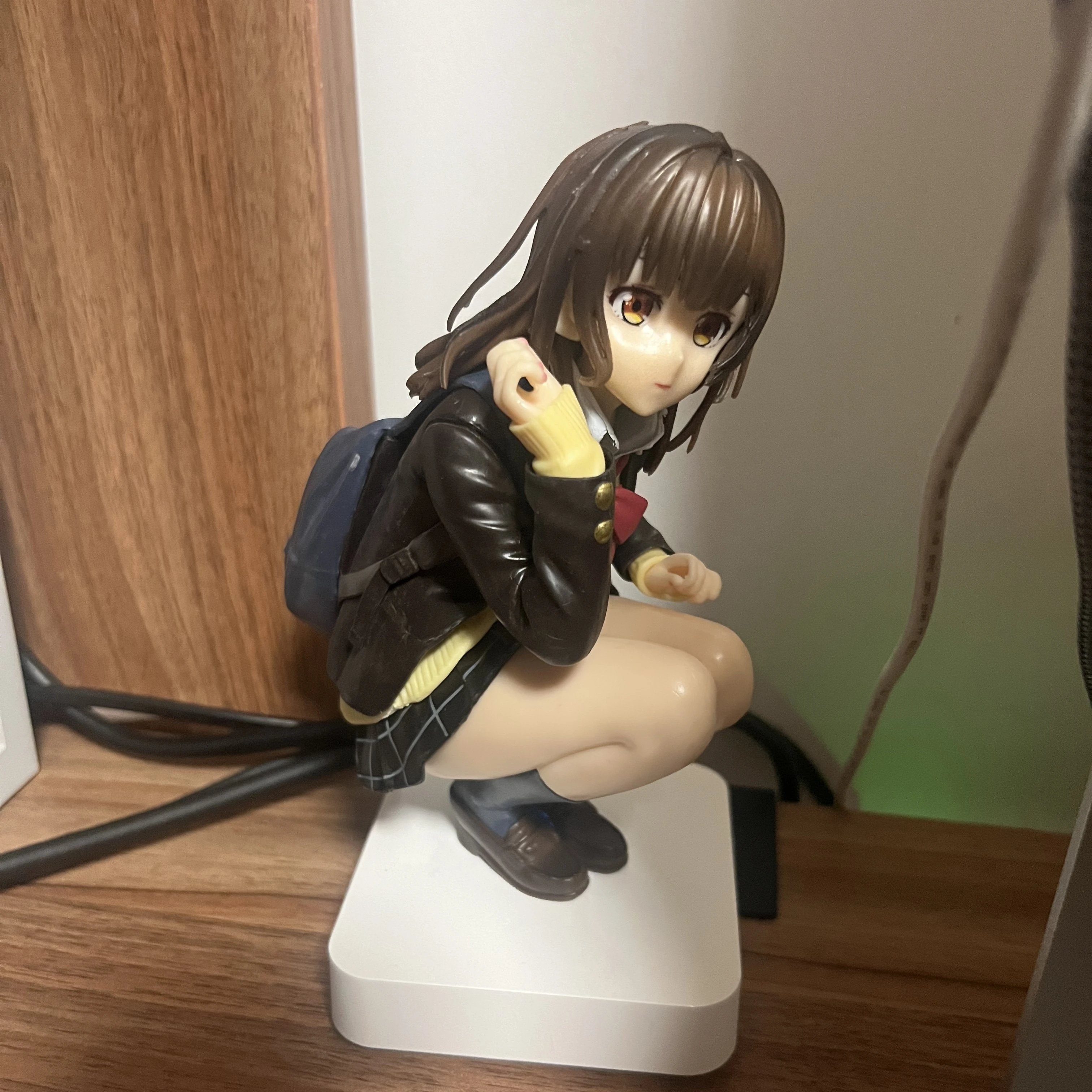 โอจิวาระ ซาโยะ กำจัดขน. แล้วฉันก็หยิบตุ๊กตาอนิเมะสาวมัธยมปลายมาเป็นของเล่นติดรถยนต์ ตกแต่งรถ ของสะสม ของขวัญสำหรับโอตาคุ