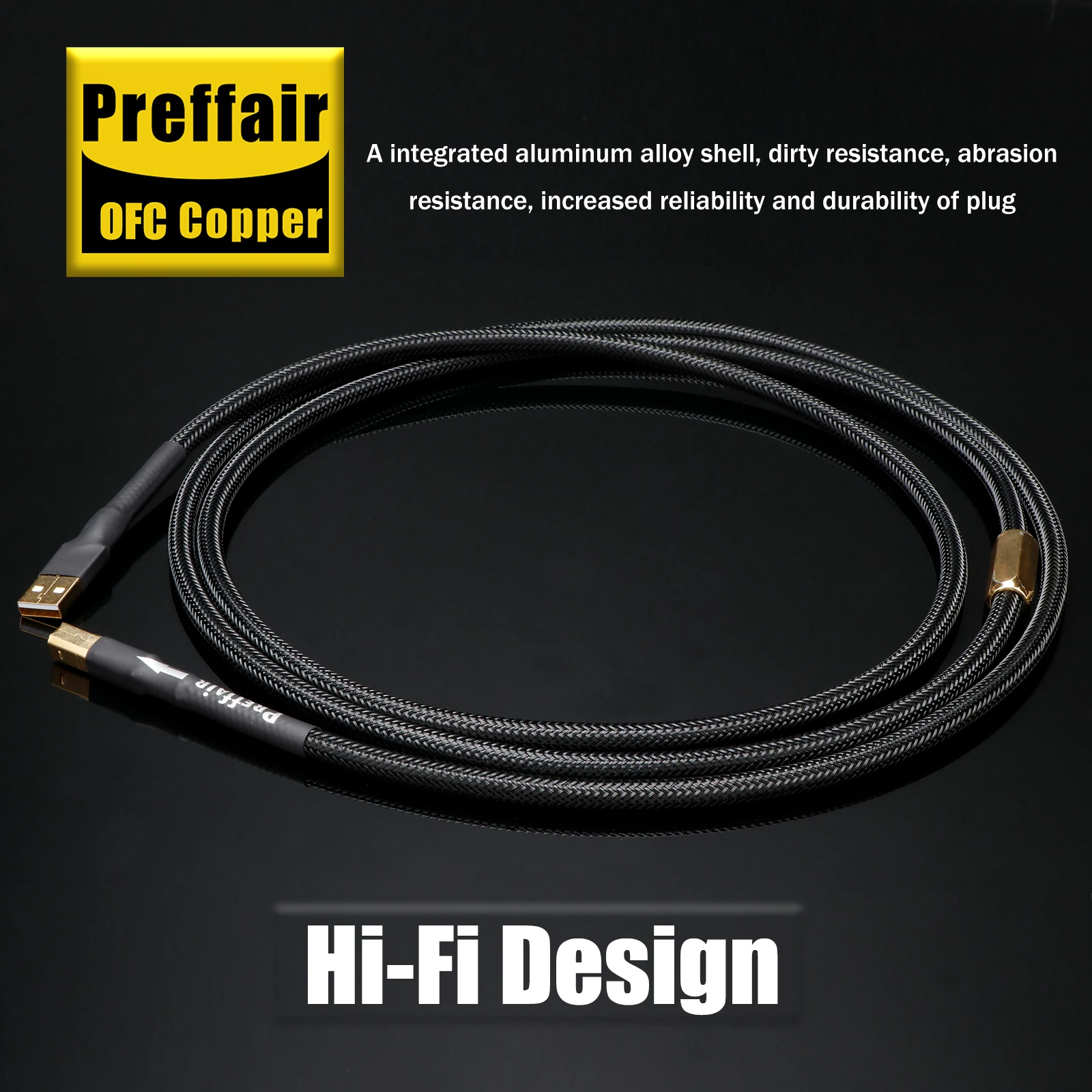 USB Type A to Type B USB 2.0 cable High Speed Transmission Data Printer Scanner Cord 24K Gold Plated Male printer cable