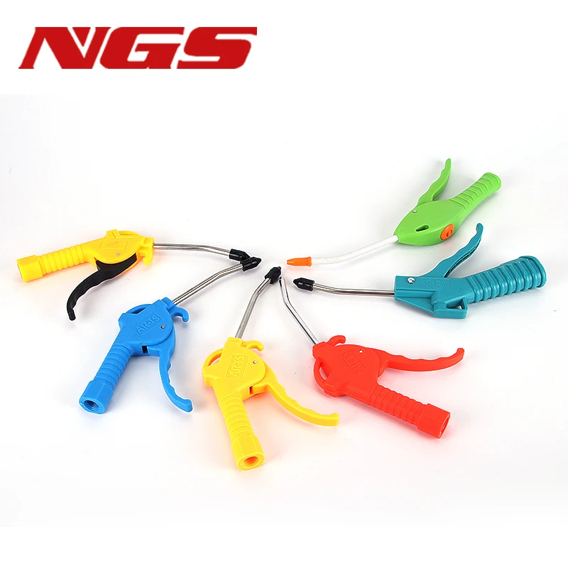 Air Duster Electric Air Blow Gun Pneumatic Tool Metal Bent Tube Long Short Nozzle Hand Held Cleaning Tool Tire Pressure