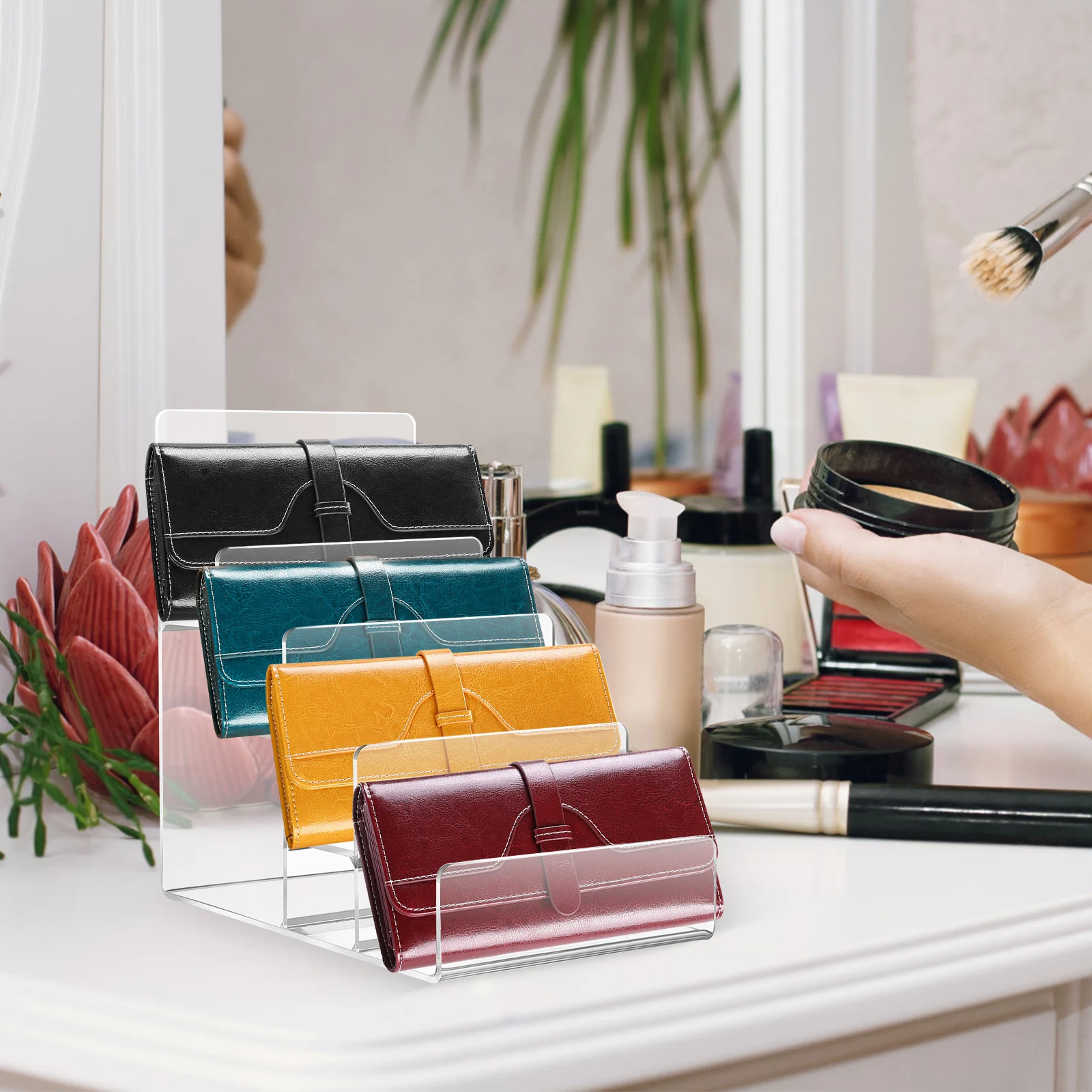 

Handbag Acrylic Glasses Frame Travel Jewelry Stand Sunglass Holder Organizer Purses
