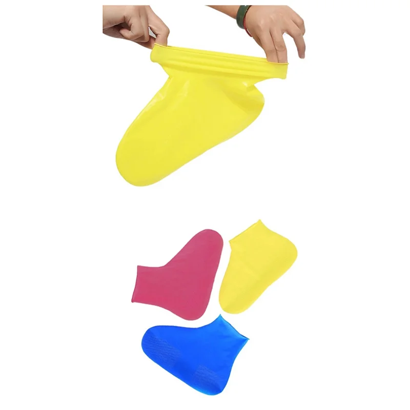 SS-مضادة للانزلاق أغطية الحذاء اللاتكس قابلة لإعادة الاستخدام عدم الانزلاق مقاوم للماء مقاومة للاهتراء يوم ممطر الأحذية في الهواء الطلق أغطية حماية