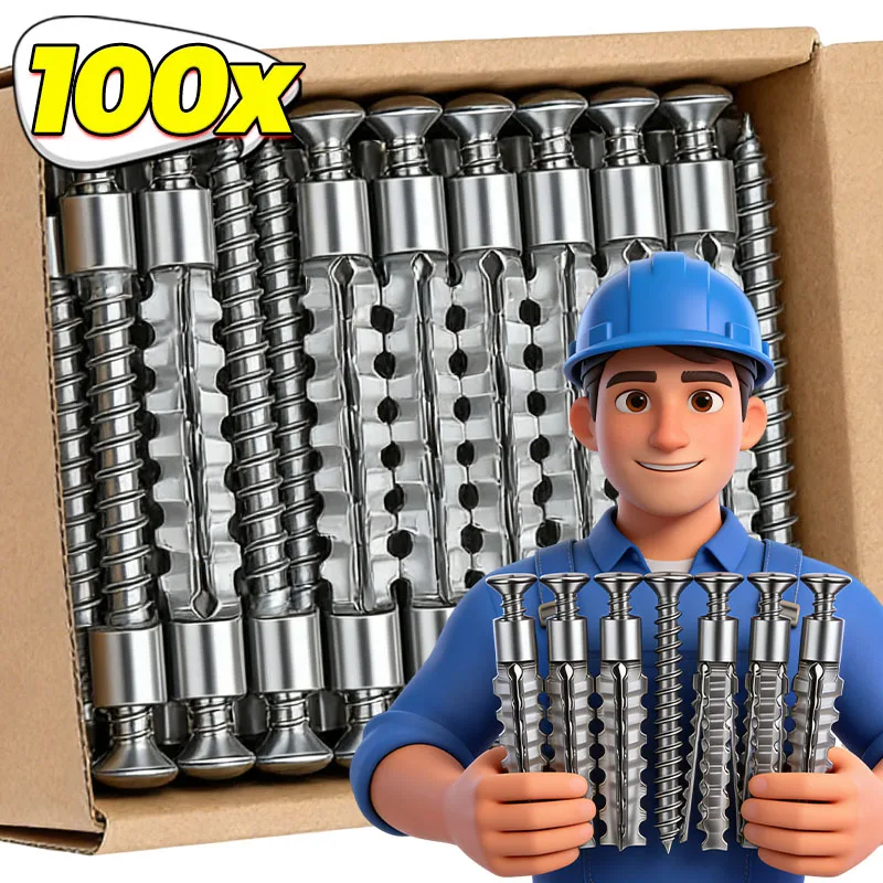 Wholesale Carbon Steel Serrated Expansion Screws Self Tapping Screw Tube for Concrete Wall Anchors Fasteners Drilling Plug Bolt