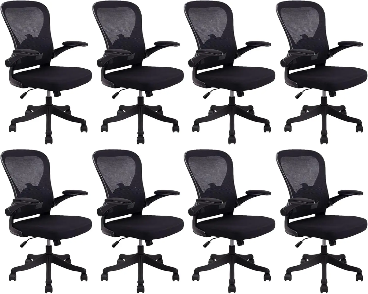 Clatina Office Computer Desk Chair, Ergonomic Mesh Rolling Work Chairs, Executive Task Chairs With Adjustable Lumbar Support