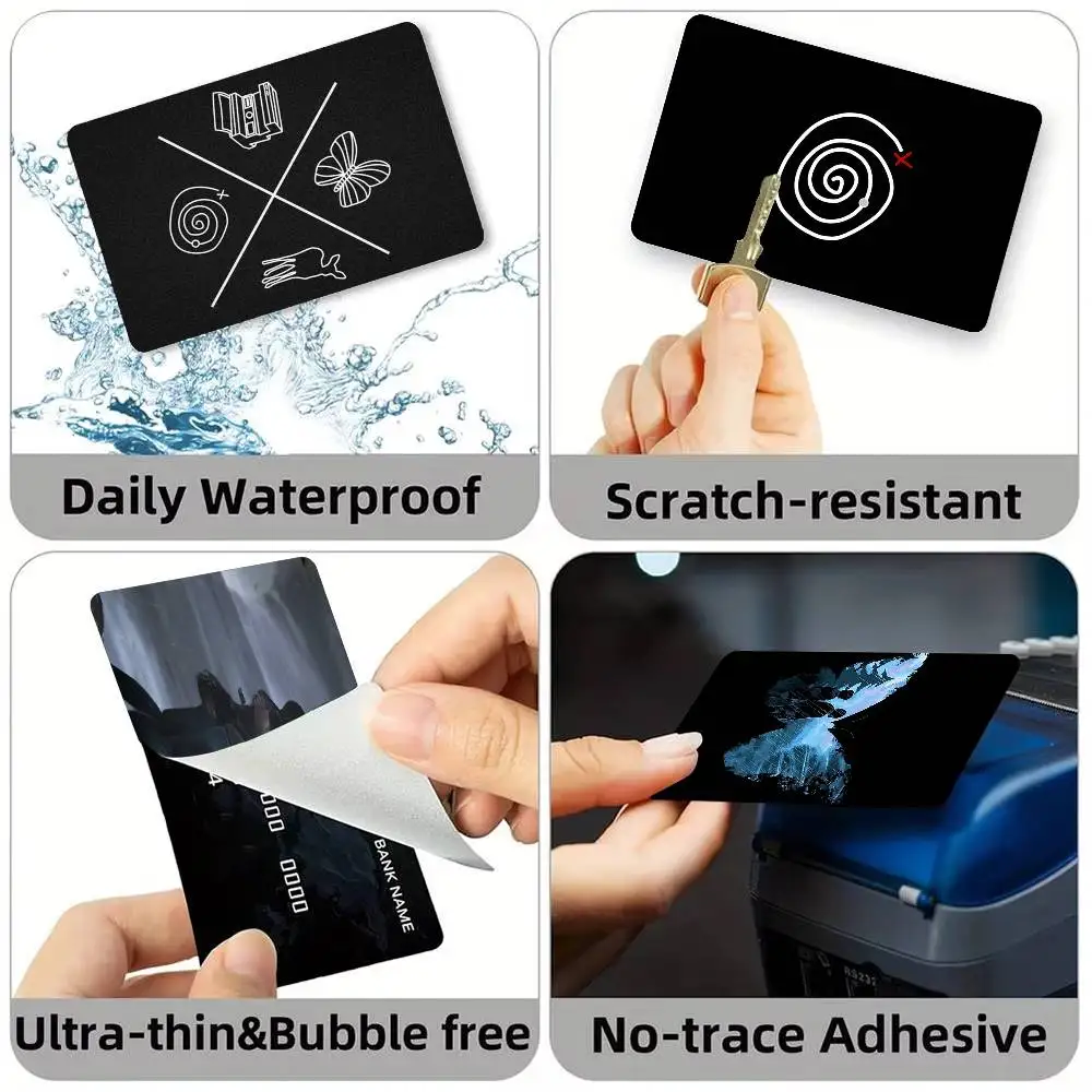 L-Life Is Strange Chloe Max Game  Credit Card HD Stickers Small Chip Waterproof Sticker Game Card Decal Gift
