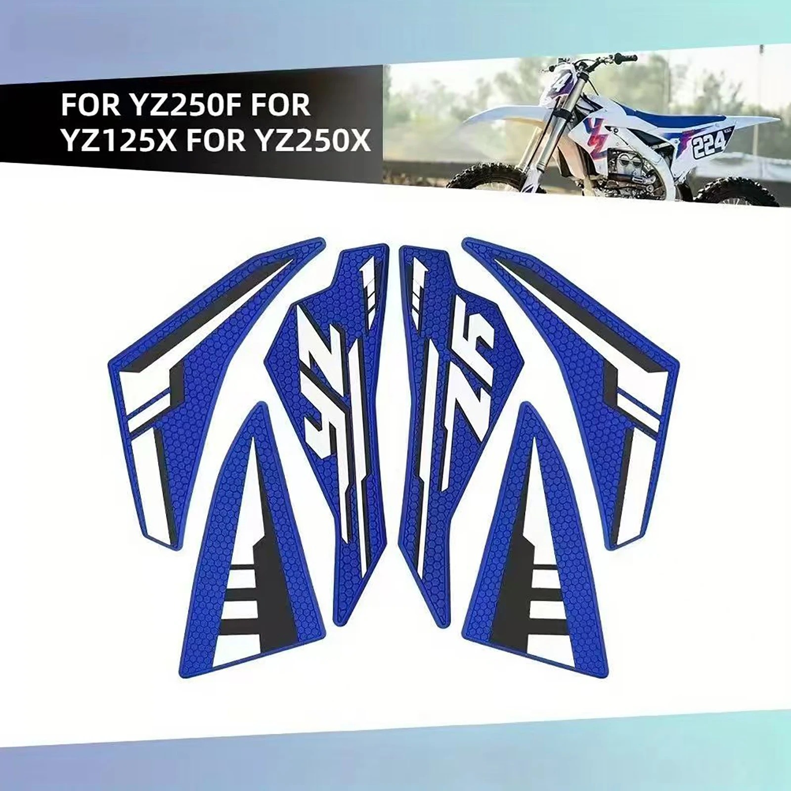 

Motorcycle Accessories stickers fuel tank pad scratch-resistant stickers For Yamaha YZ250F YZ125X YZ250X 2023-2024