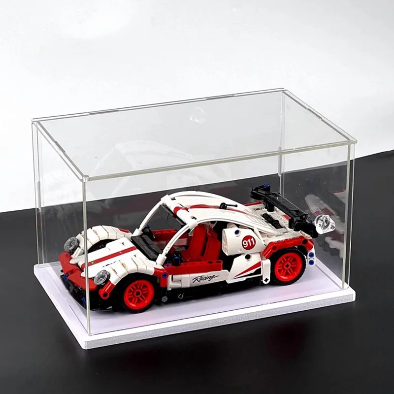 Acrylic Display Case with Door Collectibles Assemble Showcase Display Action Figures Toys Storage Organizing  Model Toy Show Box