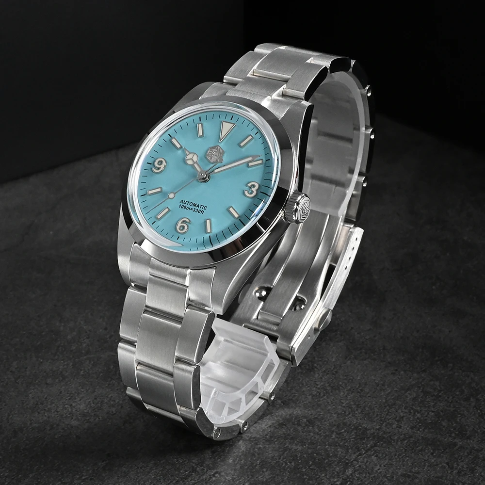 San Martin 36mm Men Watches Stainless Steel Explore Series Fashion Luxury Couples Sport Watch Automatic Mechanical 10Bar Relojes