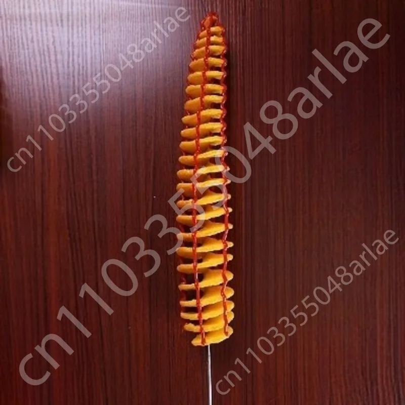 Food model Fake potato spiral samples tornado potato props Dummy whirlwind Twist potato tower model for display