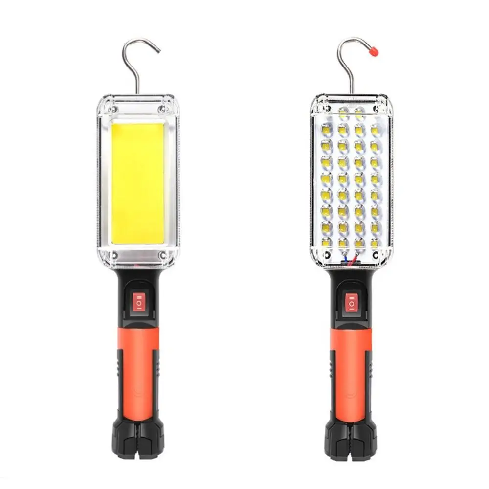 

Portable Waterproof LED Work Light High Power USB Rechargeable Rechargeable Lamp With Hook COB Floodlight Working Lamp