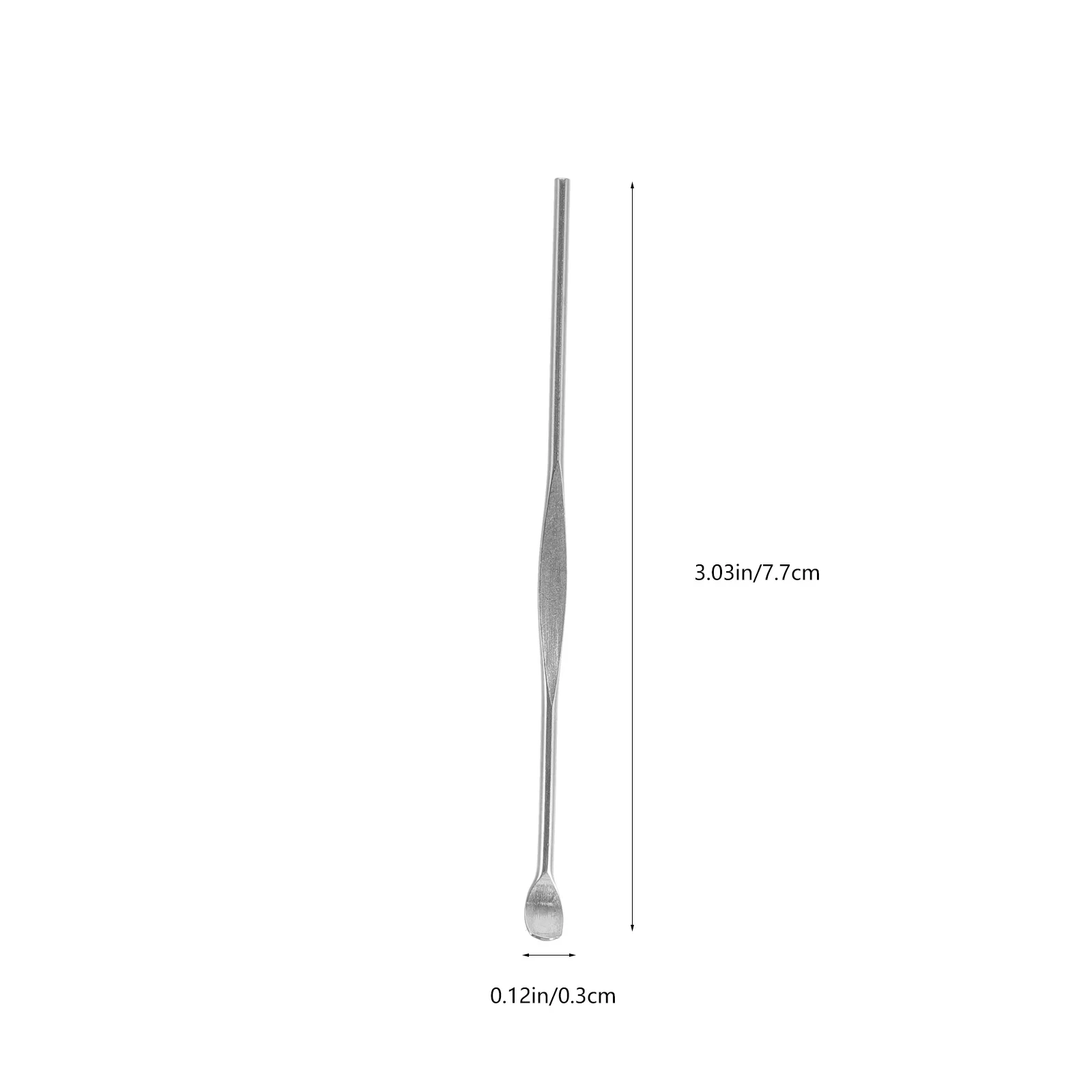 مجموعة واحدة من أدوات إزالة شمع الأذن من مادة الفولاذ المقاوم للصدأ بمقبض آمن ومضاد للانزلاق وملاعق تنظيف الأذن للاستخدام المريح المتين