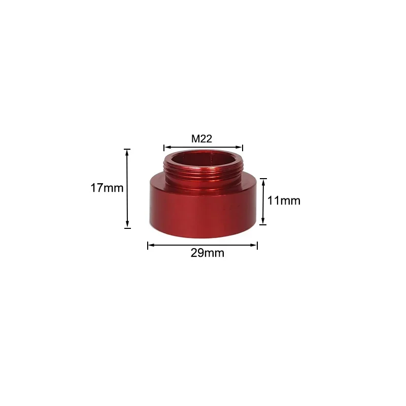 CO2 Laser Head Lens Tube Outer Diameter 24mm + Air Nozzle for Lens Dia.20 FL 50.8/63.5/101.6mm for CO2 Laser Cutting Machine