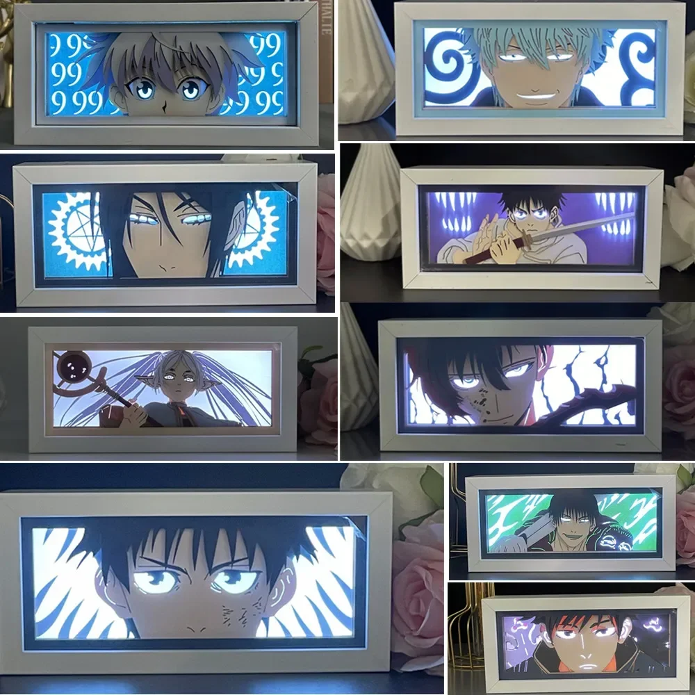 

Anime Jujutsu Kaisen Okkotsu Yuta Fushiguro Toji Visual Night Solo Leveling Lights LED Lamp Nightlight Color Changing Desk Lamp