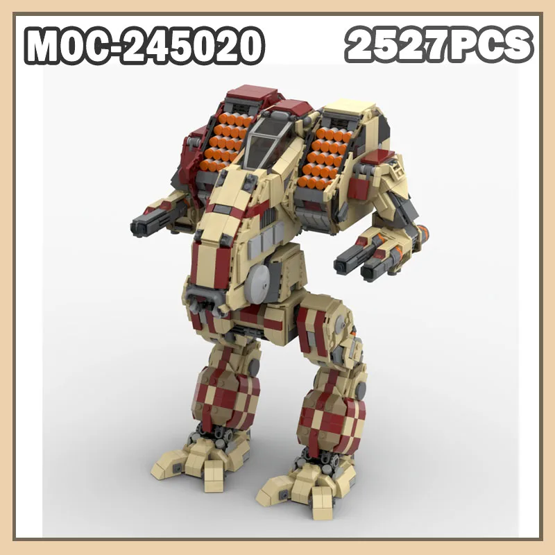 MOC-245020 Warplane Building Block Assembly Transformable Toys Kids Military Combat Aircraft Robot Birthdays Gifts 2527P