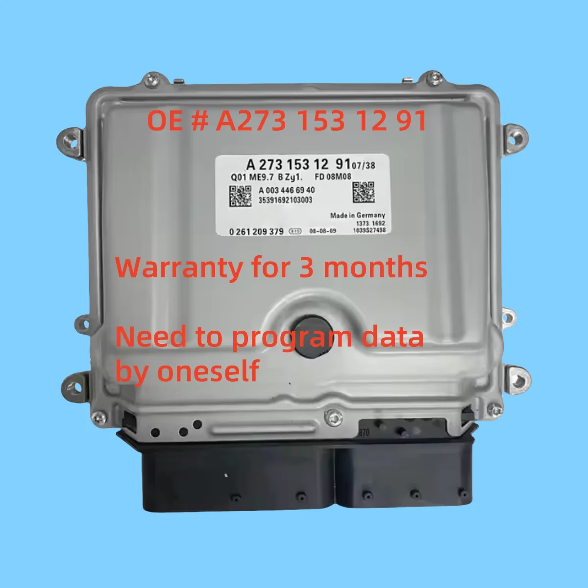 

High quality A2731531291 2731531291 0261209379 ECU ME9.7 Engine Control Unit for Mercedes Benz