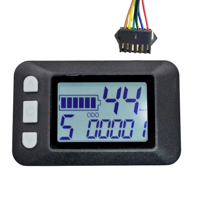 P9 LCD Display Dashboard LCD Screen 24V 36V 48V 60V Electric Bike Meter Parts For Electric Scooter LCD Display(SM Plug 6PIN)