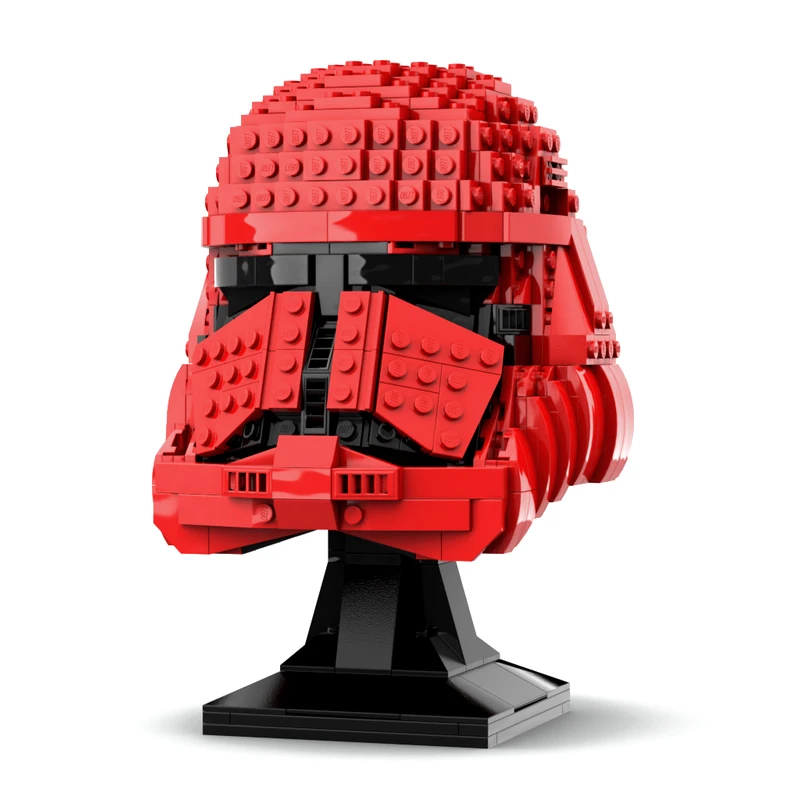 MOC building blocks assemble toy Sith soldier helmet model 615pcs Creative gift for boys